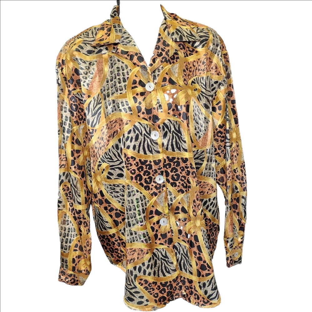 IMPRESSIONS ANIMAL PRINT TOP